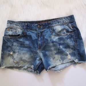 Joe’s Jeans Norma distressed acid washed cutoffs